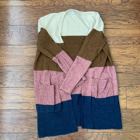 Madewell Sweaters - EUC Madewell Kent Colorblock Cardigan XS